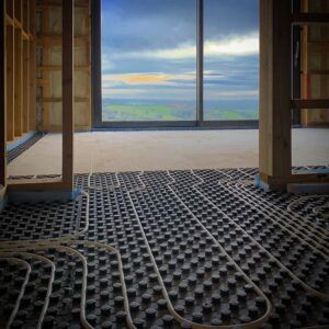 Underfloor heating installation